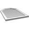 Ekena Millwork Octagonal Top Surface Mount PVC Gable Vent w/ 2"W x 1-1/2"P Brickmould Frame, 22"W x 32"H GVPOT22X3202SN - alternate 3